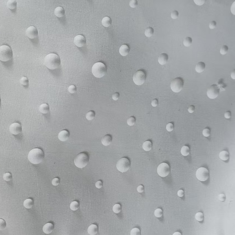 100% polyester mikrofiber 3D præget farvet stof