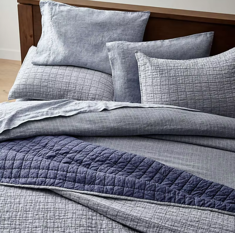 Stenvasket quiltstof